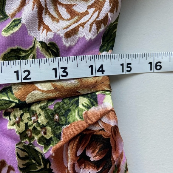 NWT ASTR The Label Midi Dress Size M One Shoulder Satin Mermaid Coquette Velvet - Picture 13 of 15